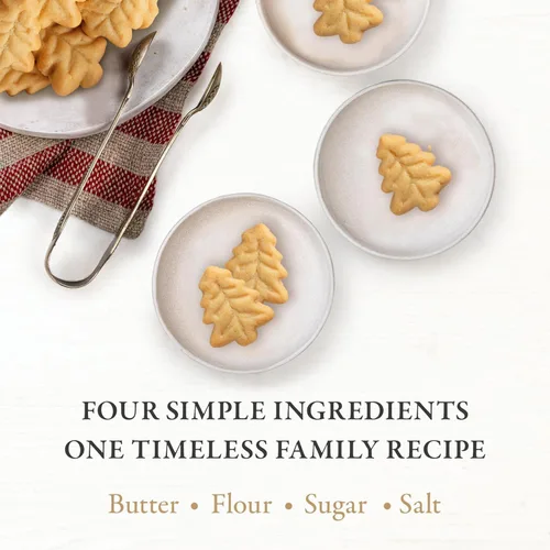 Vista 3 de Walker's Shortbread - Mini galletas navideñas en forma de árbol de Navidad, galletas de mantequilla pura, caja de 5.3 onzas Forma de árbol
