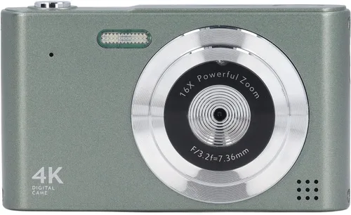 Vista 11 de Cámara digital, cámara de enfoque automático HD 4K para vlogging, cámara digital con zoom digital de 48 MP y 16X, cámara portátil compacta
