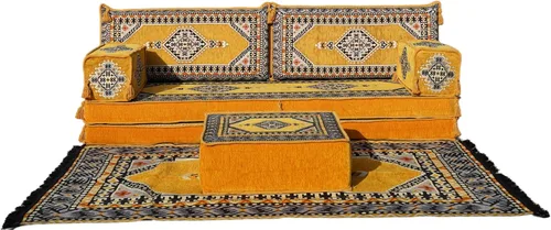 Vista 9 de arabicsofa Sofá de piso árabe Jalsa - Sofá tradicional hecho a mano para sala de estar