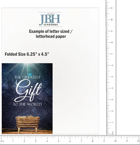 Vista 6 de JBH Creations - Tarjeta de Navidad religiosa del mayor regalo - Paquete de 24
