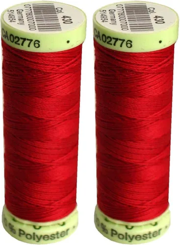 Vista 2 de Gutermann Topstitch - Hilo resistente (33 yardas), color rojo rubí