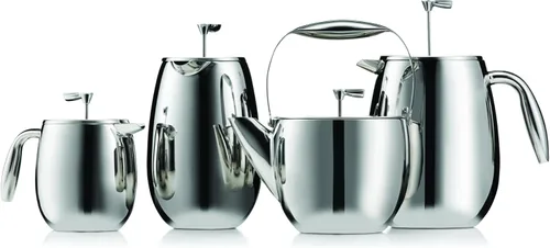 Vista 7 de Cafetera de prensa térmica Columbia para tazas de 6 oz de acero inoxidable, Plateado