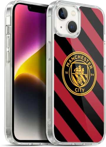 Vista 68 de Head Case Designs Funda de gel con licencia oficial del Manchester City Man City FC Away 2022/23 [protección de grado militar] compatible con Apple