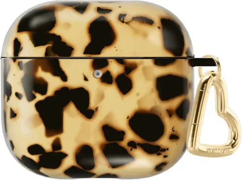 Vista 38 de VELVET CAVIAR Funda compatible con AirPods 4 con llavero, bonitas fundas protectoras duras de 4ª generación para mujer, diseño de lunares azules
