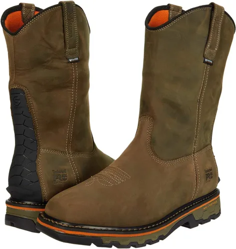 Vista 9 de Timberland PRO Botas de trabajo True Grit sin cordones con puntera compuesta para hombre Marrón-2024 Nuevo