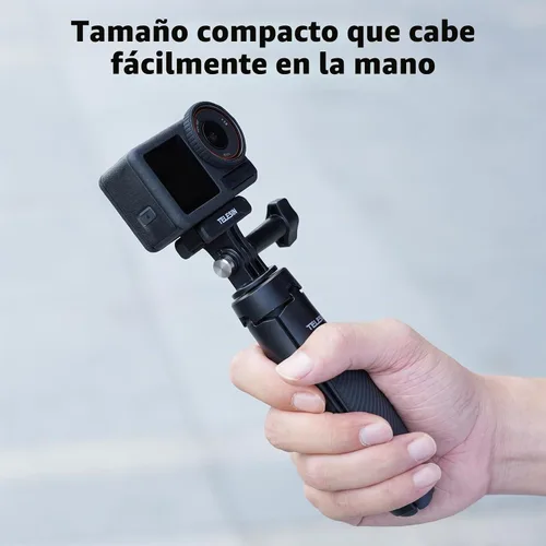 Vista 6 de TELESIN Trípode mini selfie stick de 15.7 "para cámara de acción DJI GoPro Insta360