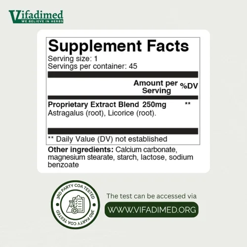 Vista 8 de Suplemento de apoyo inmunológico a base de hierbas, inmunidad herbaria, suplementos autoinmunes, inmunidad digestiva y respiratoria, Huang Qi