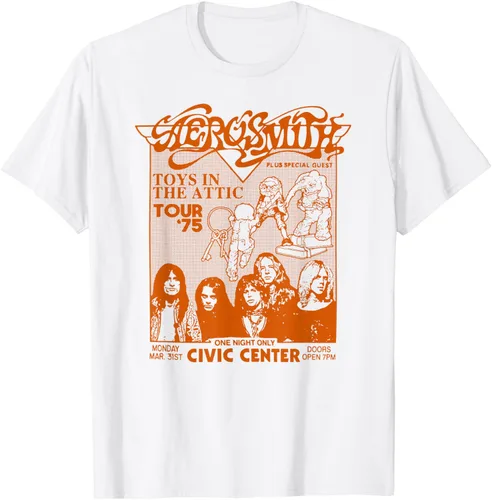 Vista 2 de Aerosmith Exclusivo de Tienda - Camiseta Toys 1975 Tour, Blanco