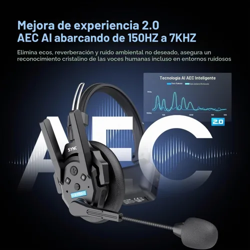 Vista 4 de SYNCO Xtalk XPro2 - Sistema de auriculares de intercomunicación inalámbrico