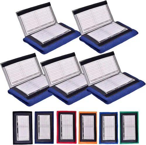 Vista 7 de Paquete de 5 pulseras para entrenador de muñeca (jóvenes o adultos) con ventanas triples, ideal para aparejos, toque, bandera de fútbol