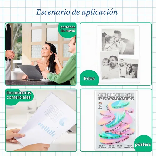 Vista 3 de 12 protectores rígidos de impresión de 8 1/2" x 11" - Toploaders transparentes - Fundas de plástico duro para documentos y fotos - Protector