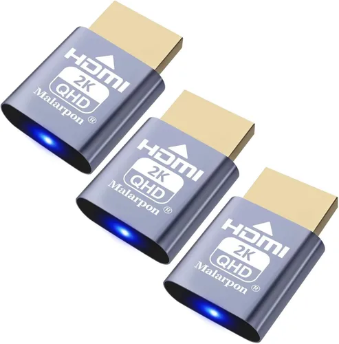 Vista 13 de Enchufe simulado HDMI compatible con pantalla sin cabeza emulador DDC EDID Headless Ghos con Windows Mac OSX Linux Ideal para aceleración