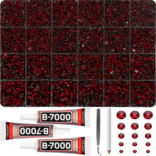 Vista 19 de 11000Pcs Silver Clear Rhinestones Bedazzling Kit, Bedazzled Gems Flatback
