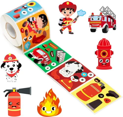 Vista 15 de Haooryx Fall Pumpkin Stickers Roll, 300 Pcs Make Your Own Halloween Pumpkin