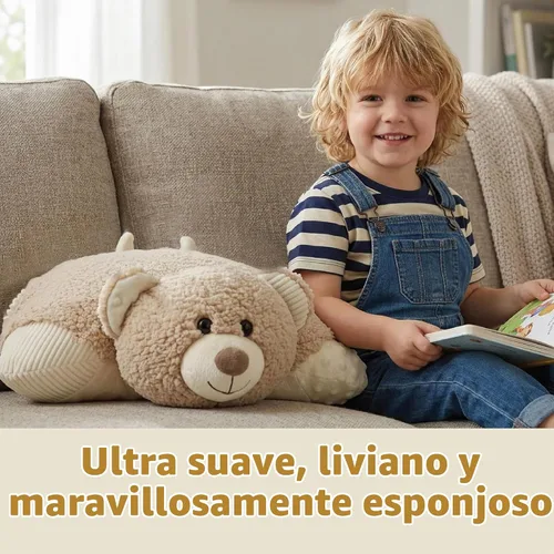 Vista 5 de Pillow Pets Hiro Bear, peluche con peso de 3.5 libras