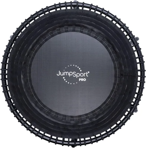 Vista 12 de JumpSport 350 PRO - Trampolín de fitness resistente para interiores, 39 pulgadas, 36 cordones elásticos EnduroLast de alta calidad, rebote