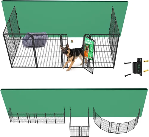 Vista 28 de FXW Homeplus Unleashed Corralito para Perros de Interior - Juego Sin Estrés y Seguro, Resistente de 24 Pulgadas 2 Paneles Corralito para Cachorros