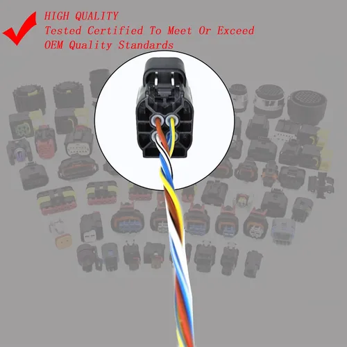 Vista 6 de Sensor de oxígeno Conector O2 4 Arnés de cableado Pigtail Plug Reemplazo para Nissan Micra March Note E11 Tiida Qashqai NV200 05-14