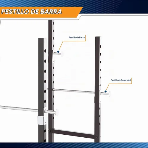 Vista 3 de Marcy Strength Training Home Gym Cage with Pulley System for Weightlifting, Bodybuilding, Full Body Workout Equipment for Home Exercise