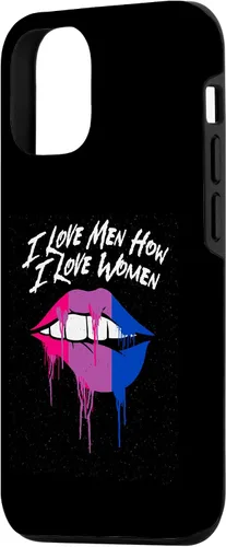 Vista 2 de iPhone 15 I Love Men How I Love Women Bisexual LGBTQ Bi Pride Gay Case