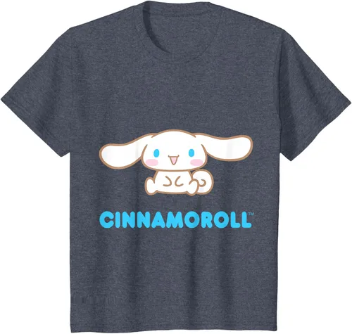 Vista 72 de Cinnamoroll Character Front and Back T-Shirt S Negro