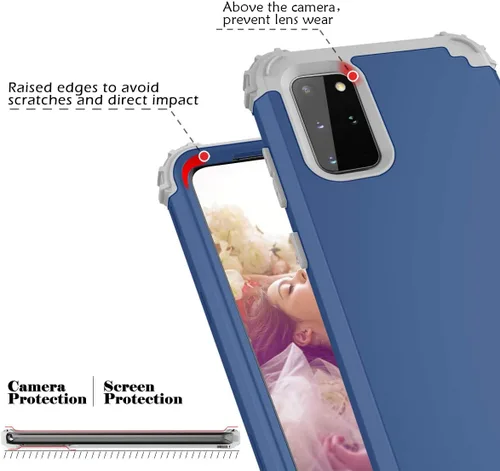 Vista 4 de Funda de teléfono para Samsung Galaxy S20 Plus Glaxay S20+ 5G, cubierta dura, a prueba de golpes, de silicona suave, híbrida, resistente, accesorios