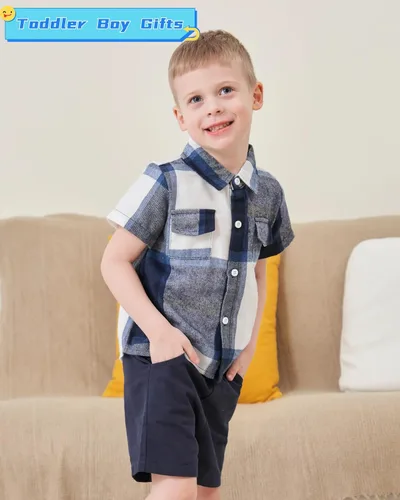 Vista 42 de Conjunto de ropa de verano para bebé y niño, camiseta de manga corta de algodón, pantalones cortos de dinosaurios, conjunto de ropa para niño
