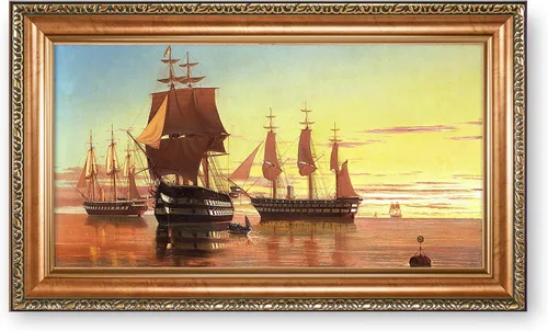 Vista 49 de A&T ARTWORK A Brisk Breeze por Willem van de velde Reproducciones de pintura de velero, impresiones en lienzo giclée para decoración del hogar, 20 x
