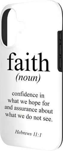 Vista 2 de Religious Jesus Christian Faith Definition Hebrews 11:1 Case for iPhone 17