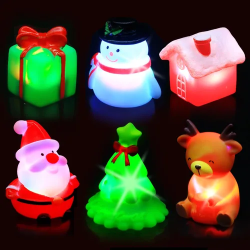 Vista 11 de Juguetes de baño para niños pequeños de 1 a 3: 6 piezas de juguetes de baño de animales de granja iluminados, juguetes de baño para bebés, juguete