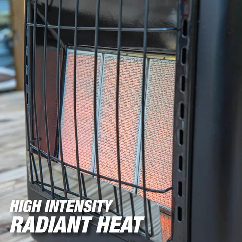 Vista 9 de Mr. Heater MH18CH Calefactor Radiante de Gabinete LP, Negro