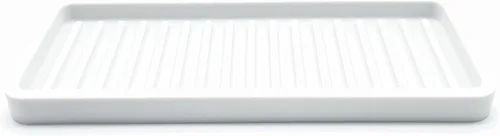 Vista 24 de Bandeja organizadora para fregadero de cocina de silicona, soporte de esponja y protector de encimera Plato y bandeja dispensadora de jabón