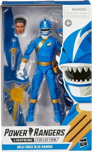 Vista 2 de Power Rangers Lightning Collection Wild Force Blue Ranger - Figura