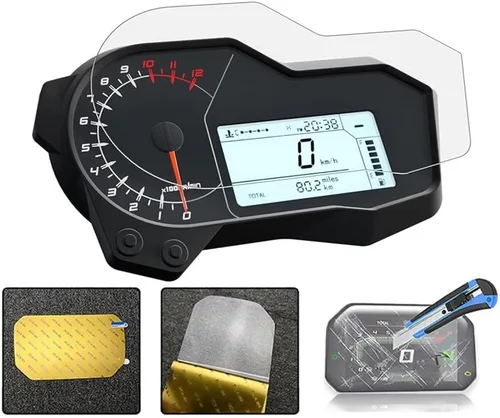 Vista 4 de Speedometer Scratch Film for TRK 502 502x TRK502 X TRK502X TRK 502 X Motorcycle Part Cluster Scratch Protection Film Screen Protector Black