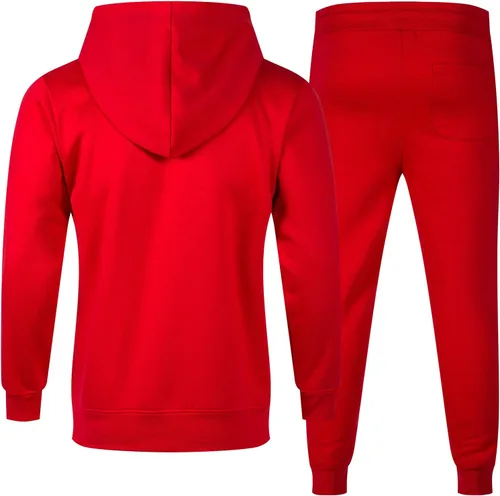 Vista 2 de ANGELA BEBE Conjunto deportivo para hombre, 2 piezas, sudadera con capucha y sudadera para hombre