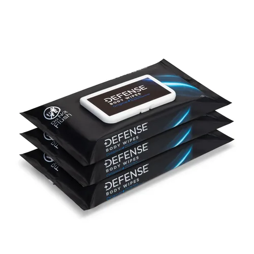 Vista 9 de Toallitas corporales naturales Defense Soap con aceite de árbol de té Toallitas de ducha para hombres y mujeres, ideales para lucha, combate