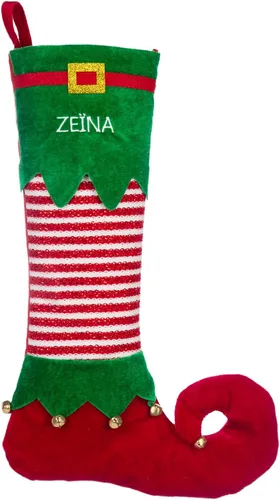 Vista 8 de Medias de Navidad personalizadas con nombre de la familia, calcetín de Navidad de 19 pulgadas, para niños, vacaciones familiares, calcetines grandes