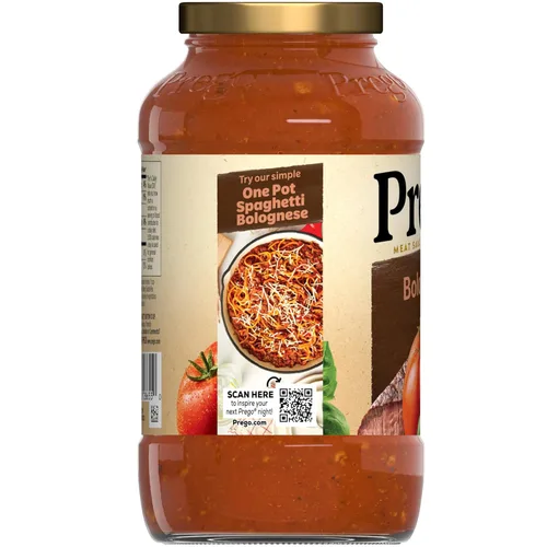 Vista 7 de Prego Salsa de carne boloñesa, tarro de 23.5 onzas