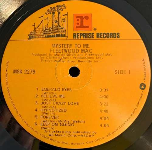 Vista 2 de FLEETWOOD MAC Mystery To Me VG+ Funda VG++ Letra Original Sleeve 1973