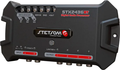 Vista 3 de Stetsom STX 2436 BT DSP Bluetooth (nueva versión 2022) Procesador de señal digital completo Exclusivo Banda de aplicación gráfica EQ de alta