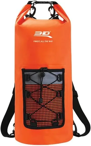 Vista 6 de 3D MAXpider Mochila seca enrollable de 10 litros, impermeable, ligera, flotante, correa desmontable, bolsillo frontal de malla, viajes, senderismo