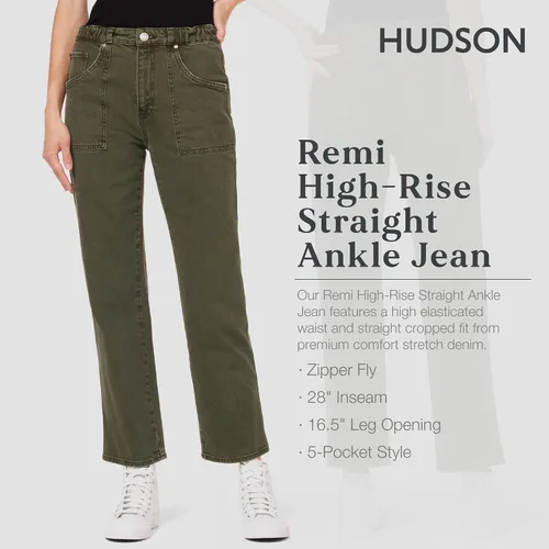Vista 2 de HUDSON Remi - Jeans rectos de tiro alto para mujer
