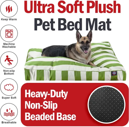 Vista 5 de Majestic Pet Cama rectangular grande lavable para perros, cama antideslizante y cómoda para mascotas, cama para perros con funda extraíble lavable
