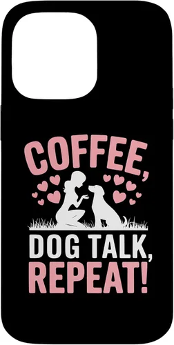 Vista 21 de Coffee Dog Talk Repeat Dog Mom Puppy Love Case for iPhone 17