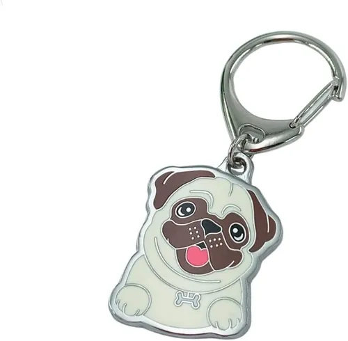 Vista 17 de Dog Keychain, Pet Pendant Keyring, Metal Keyring for Dog Lovers, Pattern Bag Pendant Decoration Malamute negro de Alaska
