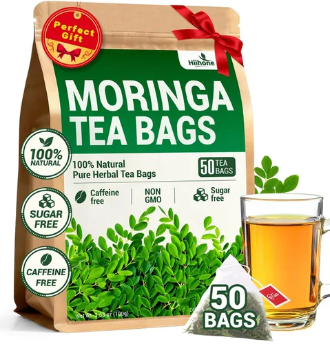 Vista 24 de Bolsitas de Té de Manzanilla, Té Herbal de Flores de Manzanilla - Sin Azúcar, Sin Cafeína, 50 Bolsitas Flores de manzanilla secas, aroma floral