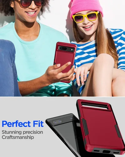 Vista 5 de AICase Funda para Google Pixel 7, resistente protección contra caídas, cuerpo completo, resistente a los golpes, a prueba de polvo, multicapa