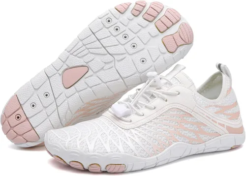 Vista 6 de GZTGZMWG Zapatos de agua para hombres y mujeres adultos, secado rápido, calcetines acuáticos descalzos para playa, natación, río, piscina, lago