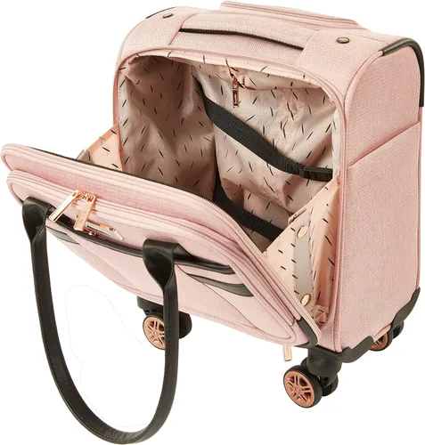 Vista 9 de kensie Hudson Softside - Juego de equipaje giratorio de 3 piezas Rosa Hudson Softside - Juego de equipaje giratorio de 3 piezas