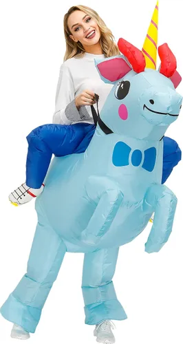 Vista 5 de KOOY Disfraz inflable para adultos disfraces inflables de Halloween disfraz de unicornio para adultos disfraz de Halloween para adultos disfraces